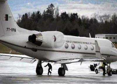 هواپیمای حامل بوتفلیقه در فرودگاه بوفاریک الجزایر بر زمین نشست