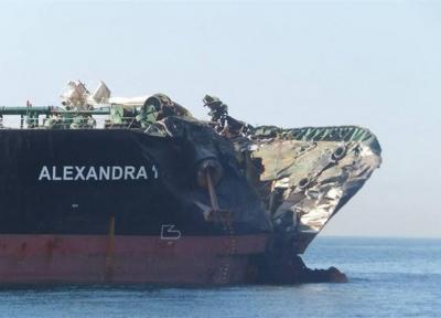 برخورد نفتکش ایرانی با کشتی کانتینری در تنگه سنگاپور