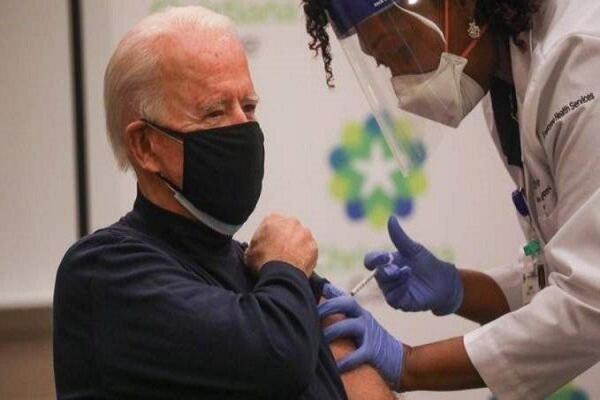 (ویدئو) جو بایدن واکسن کرونا زد