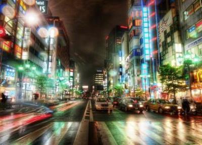 زیبایی خیره کننده توکیو در شب