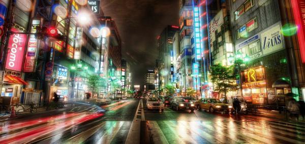 زیبایی خیره کننده توکیو در شب