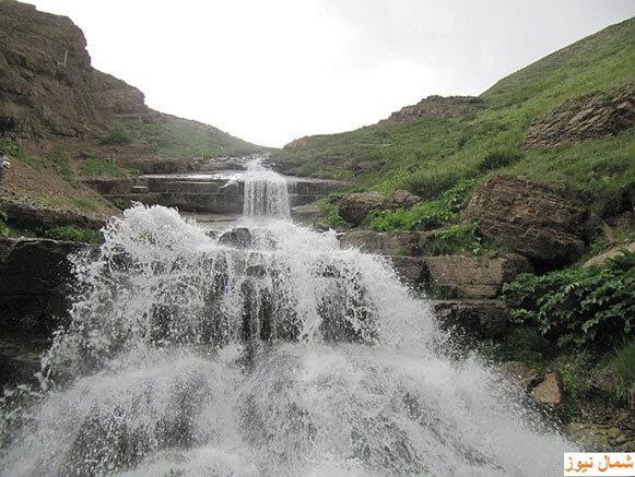 کشیده ترین آبشار زمینی ایران در مازندران
